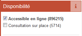 Conditions d'accès: à consulter à distance (coché); à consulter sur place (décoché)
