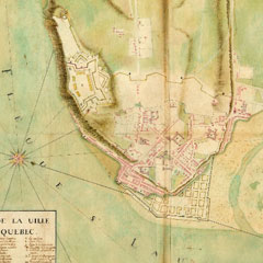 Plan de la ville de Quebec.