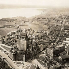 Vue aérienne de Québec.
