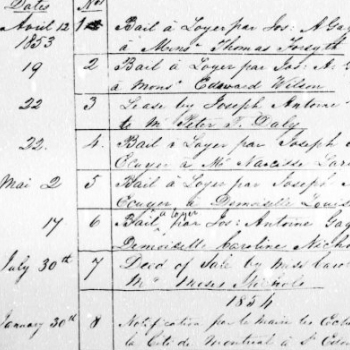 Acte notarié manuscrit.