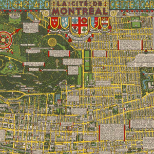 carte ancienne de la Cité de Montréal.