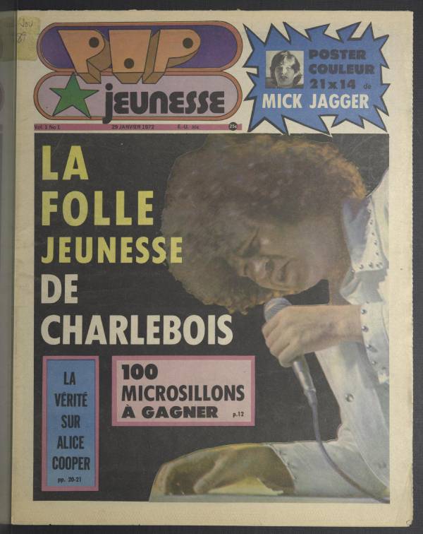 Pop jeunesse, vol. 1, no 1 (29 janvier 1972).