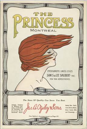 Mr. Veitch presents [...], programme de spectacle, Montréal, The Princess Theatre, 1912.